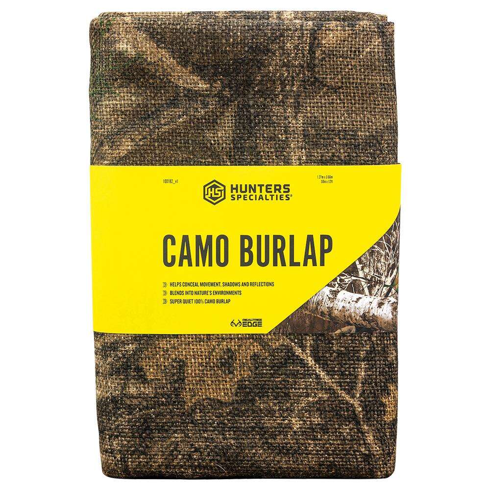 Misc. Accessories Hunters Specialties Ready Series Hunters Specialtites BURLAP 54IN X 12 FT EDGE